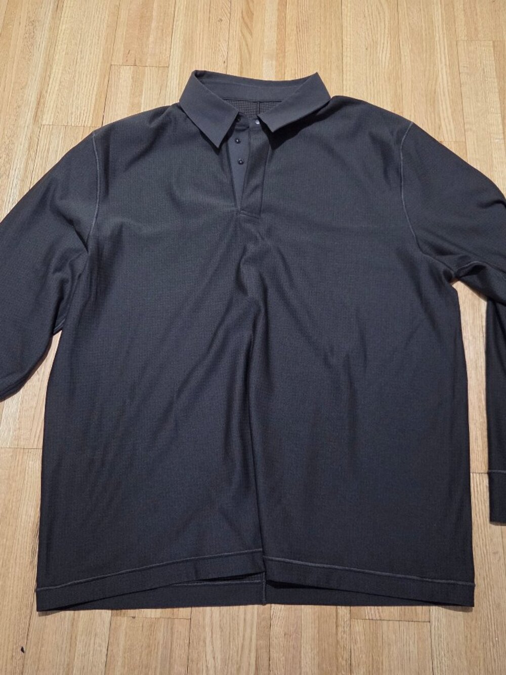 Lululemon Oversized-Fit Long-Sleeve Polo Shirt (men's large)